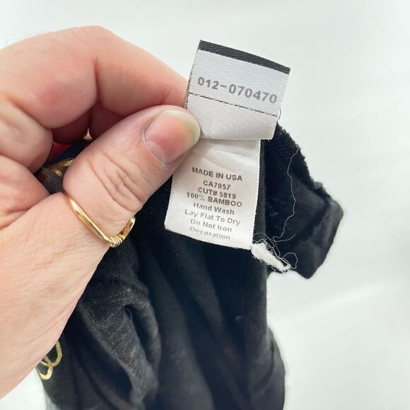 Christian Audigier ruched bling long line tank top black Extra Small - Picture 10 of 11